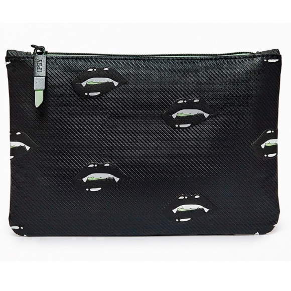 Halloween Makeup bag with black and green fang teeth - Picture 1 of 6